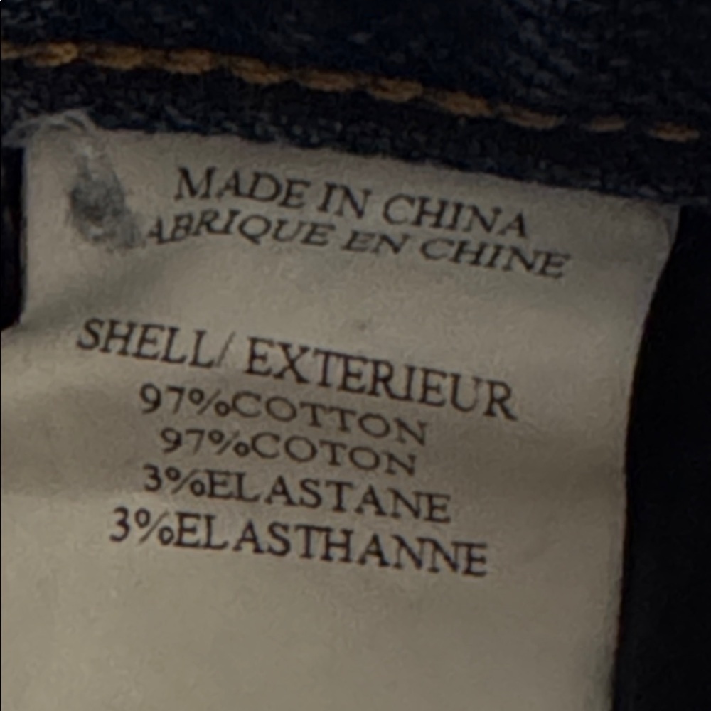 THEORY Dark Blue Distressed Straight Leg Jeans 31  Mid Rise Designer Luxury - Picture 5 of 6